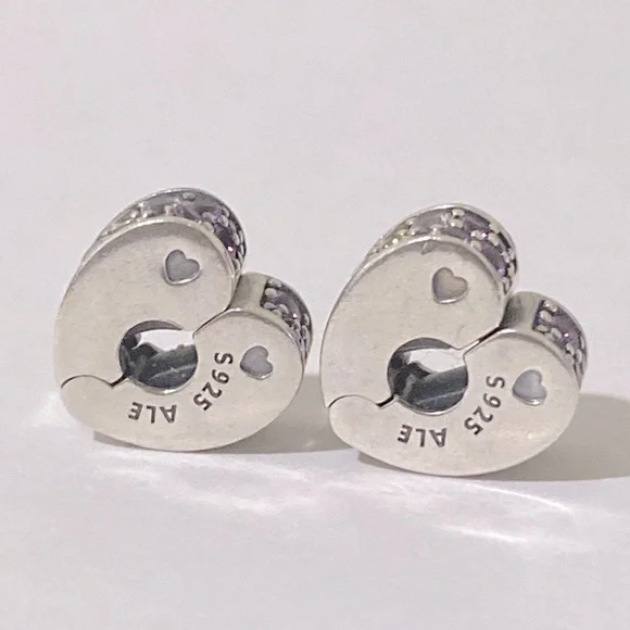New Pandora Silver 925ALE Arcs of Love Pink color - Picture 4 of 4